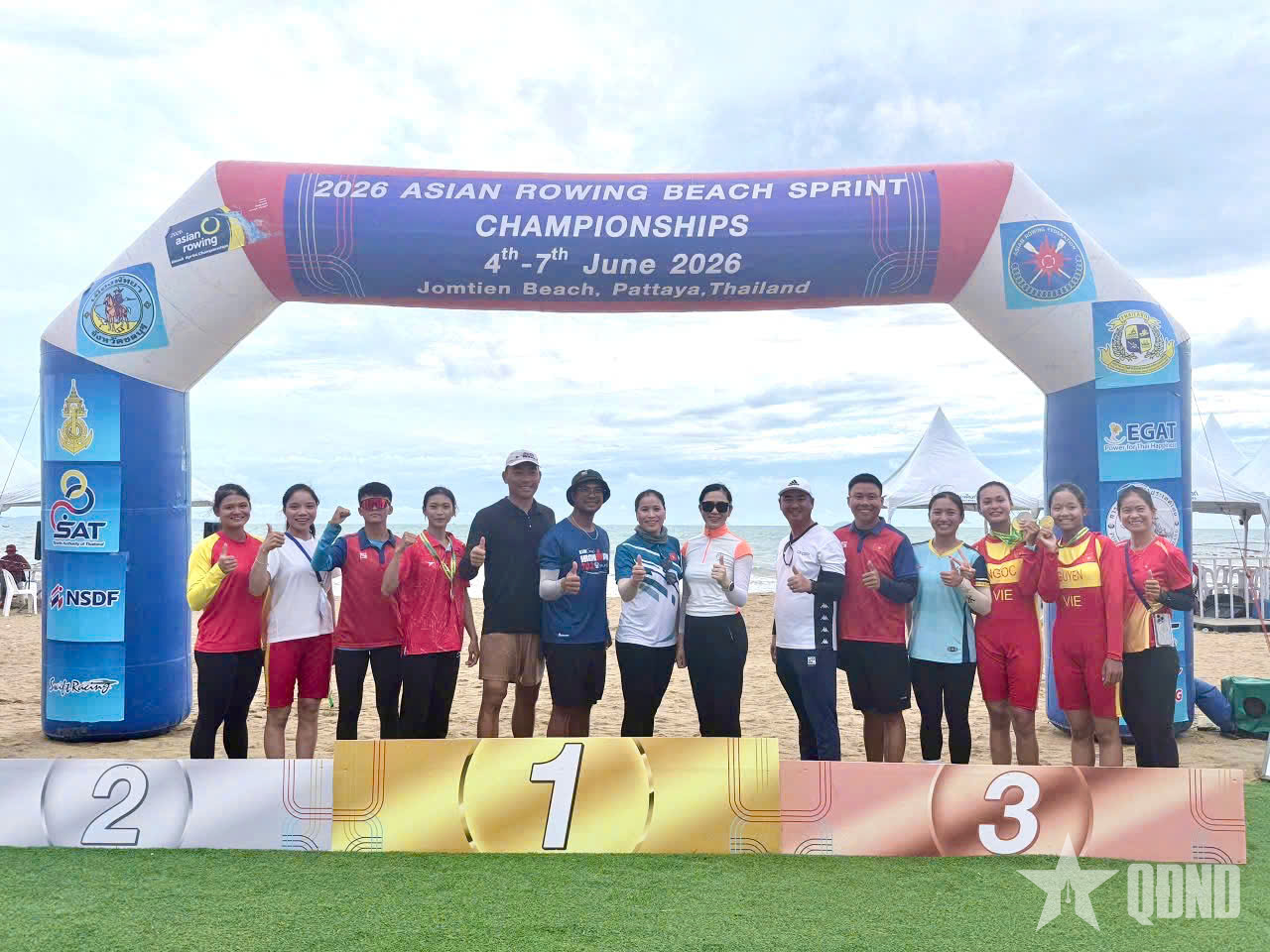 Việt Nam giành 2 huy chương vàng tại Giải vô địch rowing biển châu Á 2026

